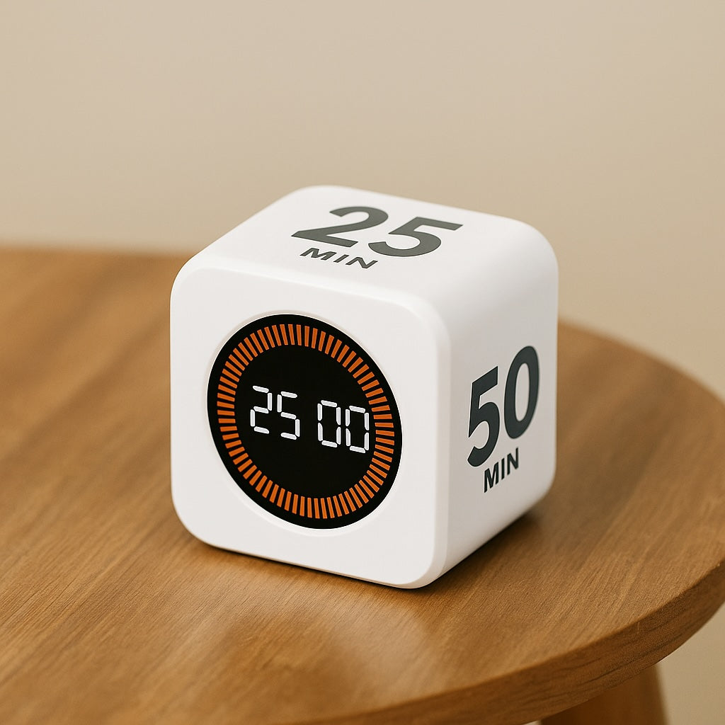 Pomodoro Productivity Timer Cube by 25Mint – Smart Focus Tool