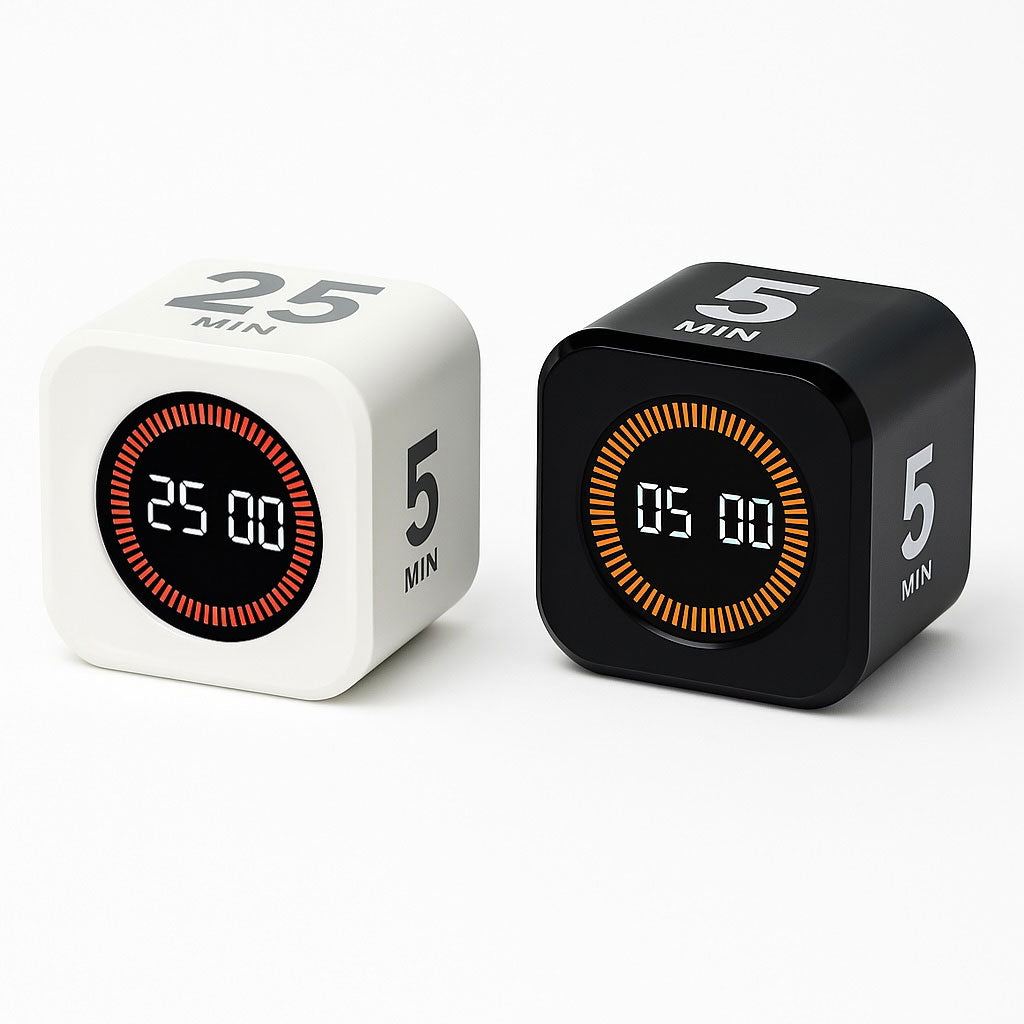 Pomodoro Productivity Timer Cube by 25Mint – Smart Focus Tool