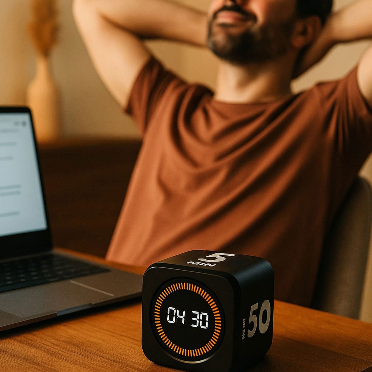 Pomodoro Effect Timer – Midnight Black Edition