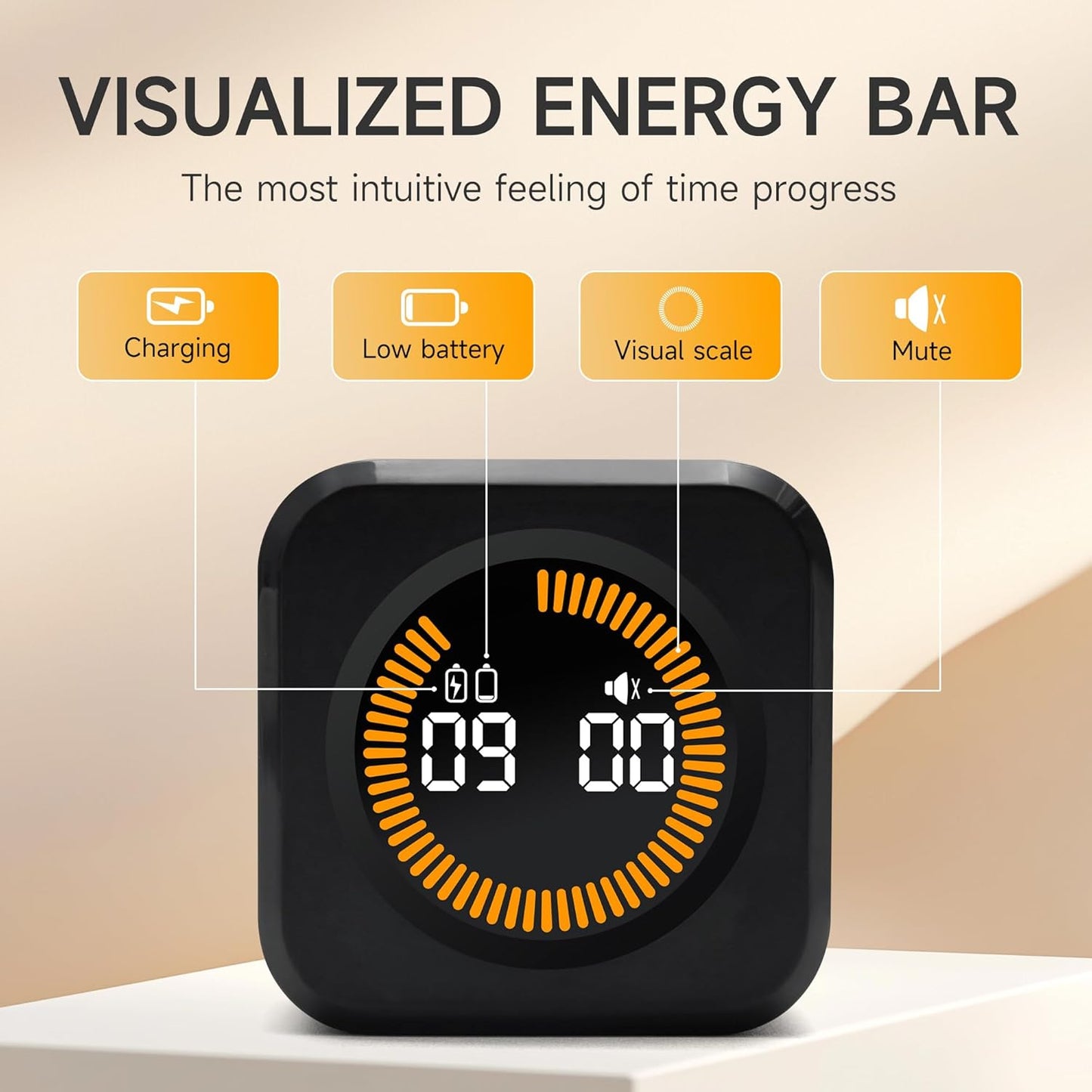 Pomodoro Effect Timer – Midnight Black Edition