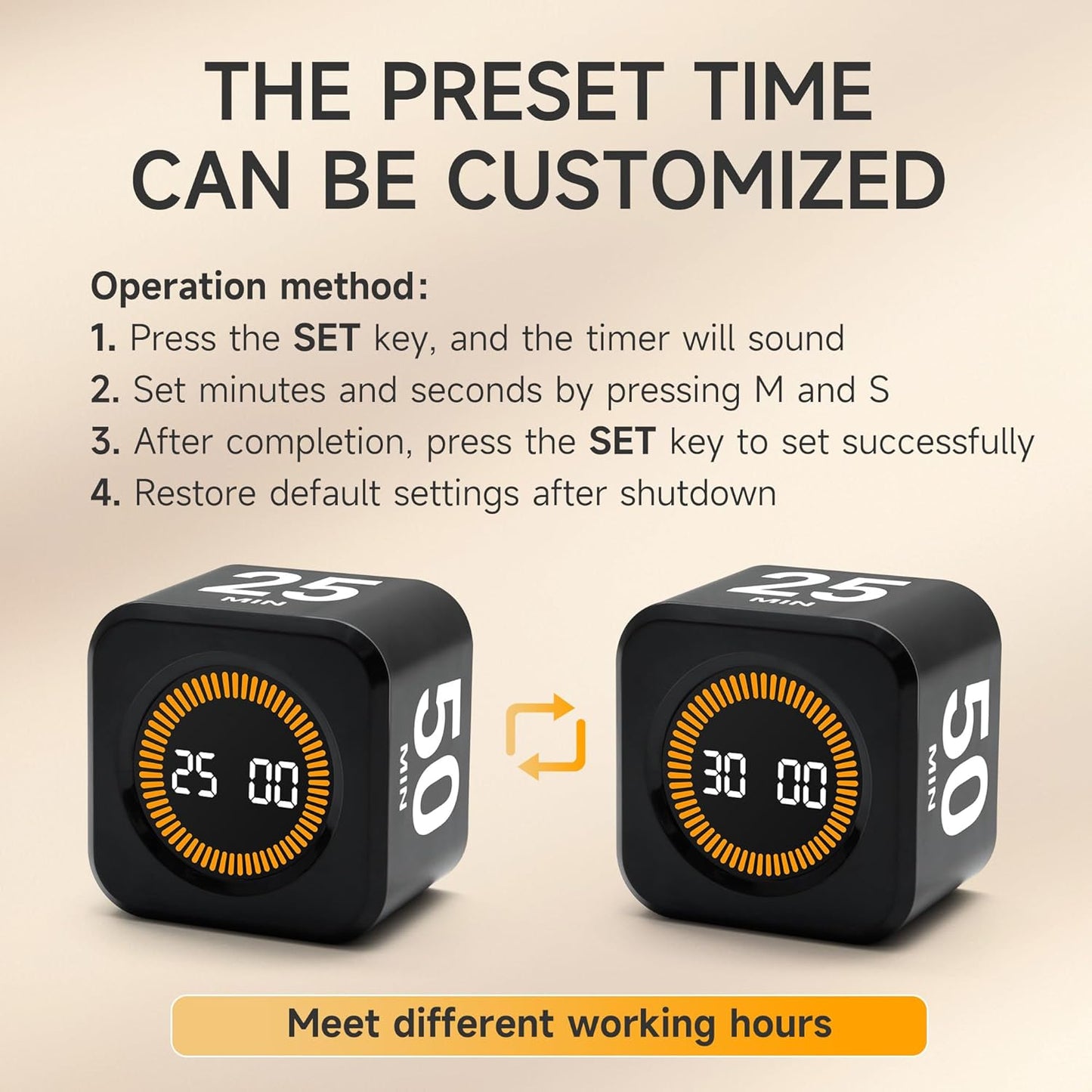 Pomodoro Effect Timer – Midnight Black Edition