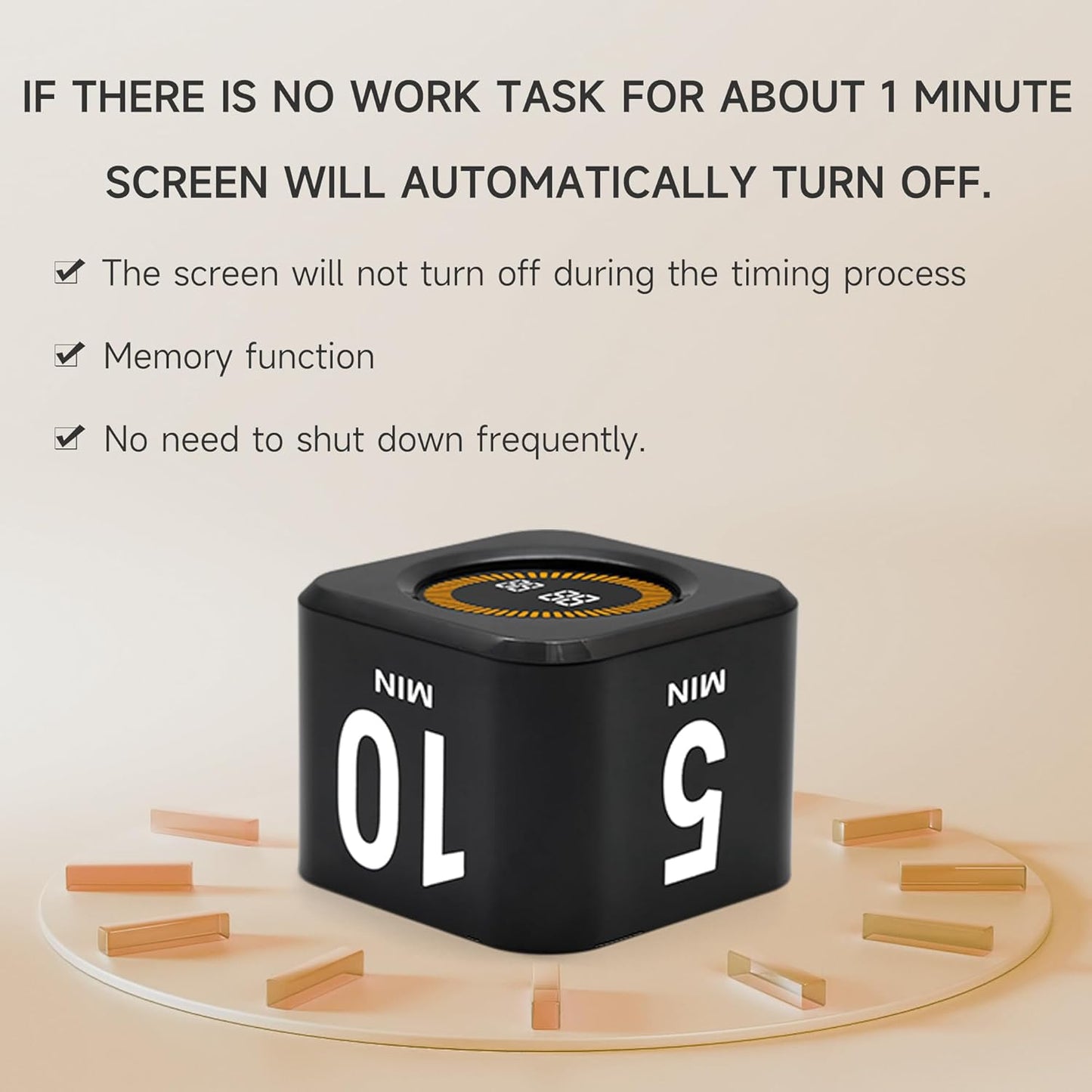 Pomodoro Effect Timer – Midnight Black Edition