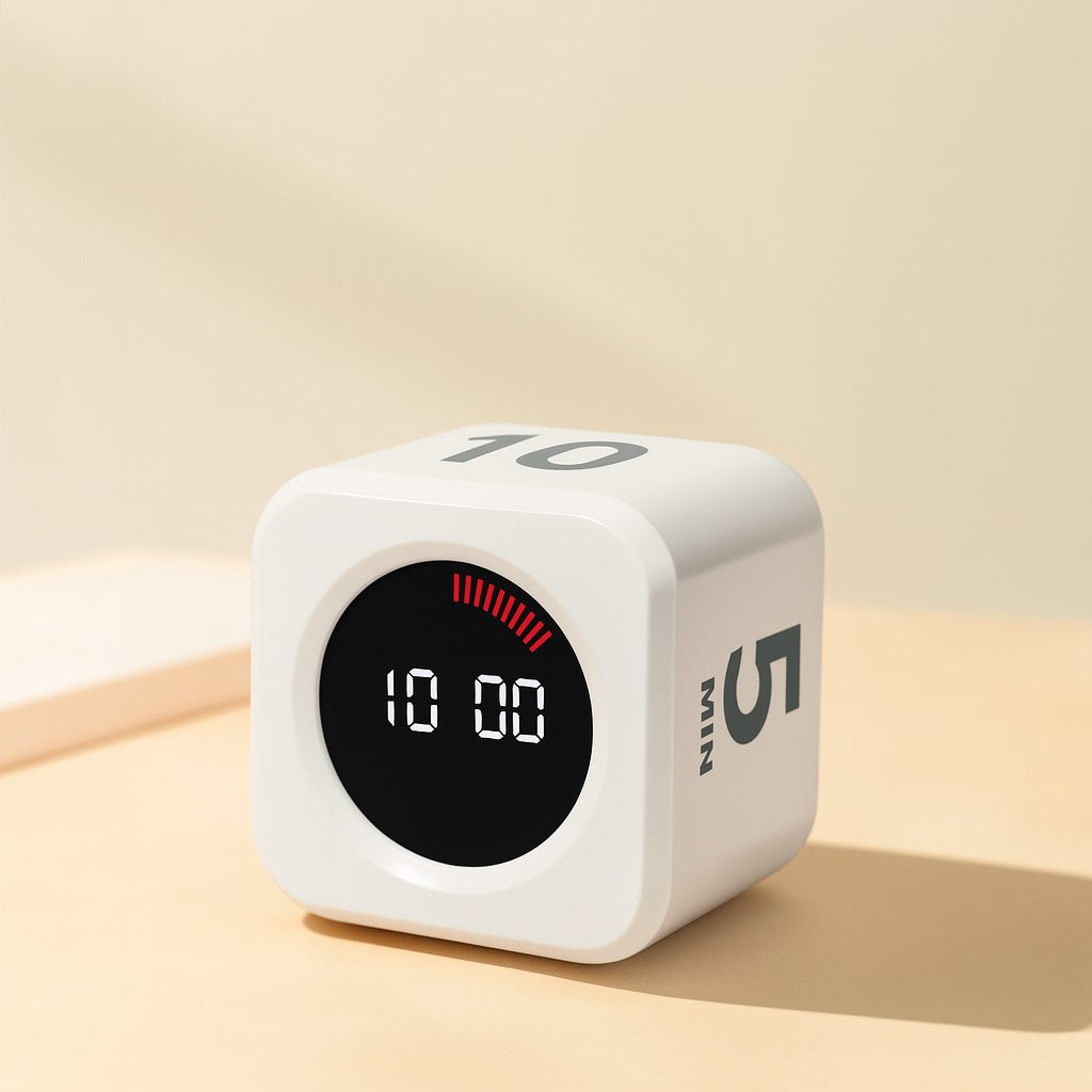 Pomodoro Timer 25 Minute Cube – White Edition by 25Mint