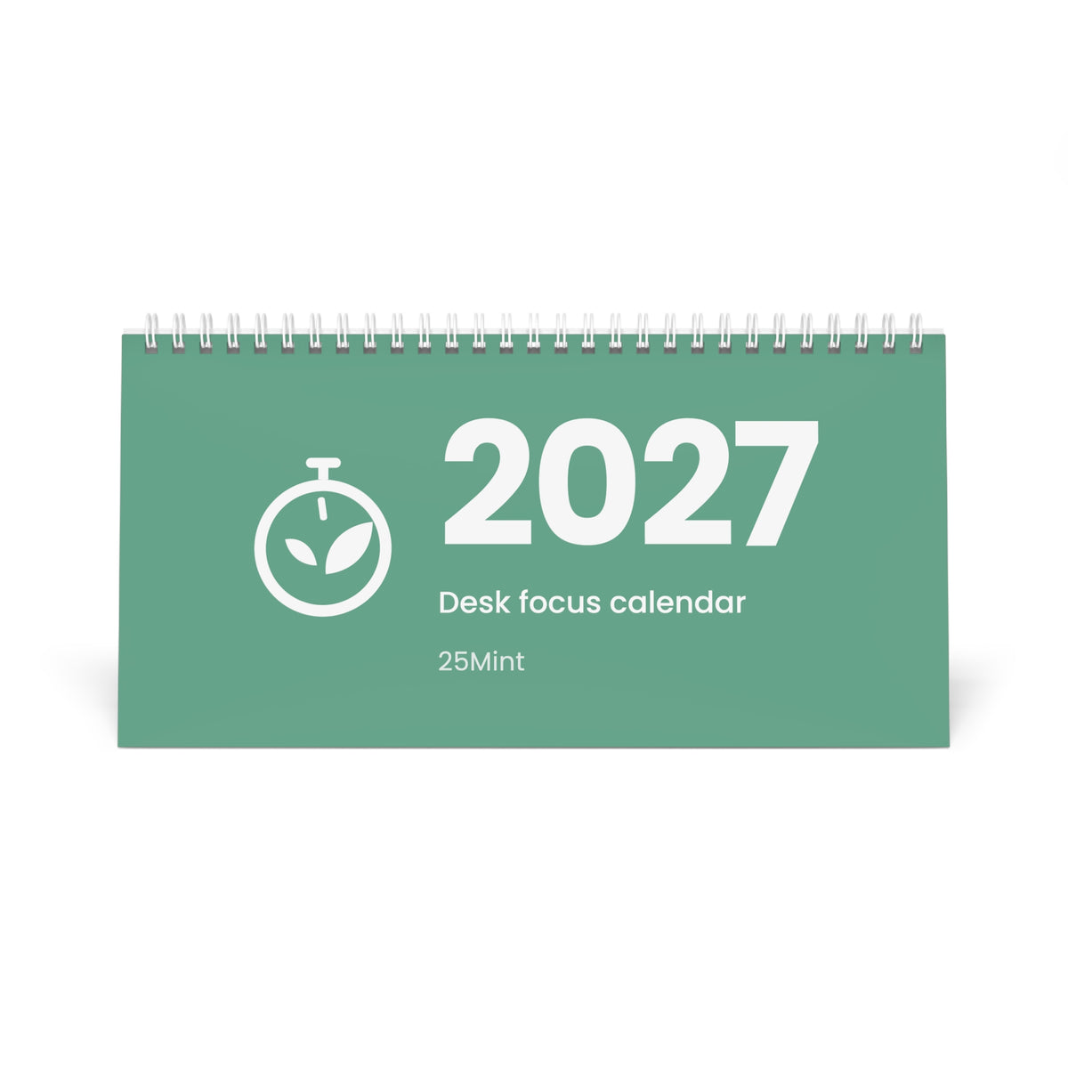 2027 Desk Focus Calendar | Daily Round Tracker by 25Mint
