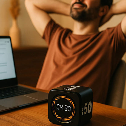 Pomodoro Effect Timer – Midnight Black Edition