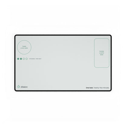 Focus Desk Mat | Timer & Phone Zones, 60 x 35 cm