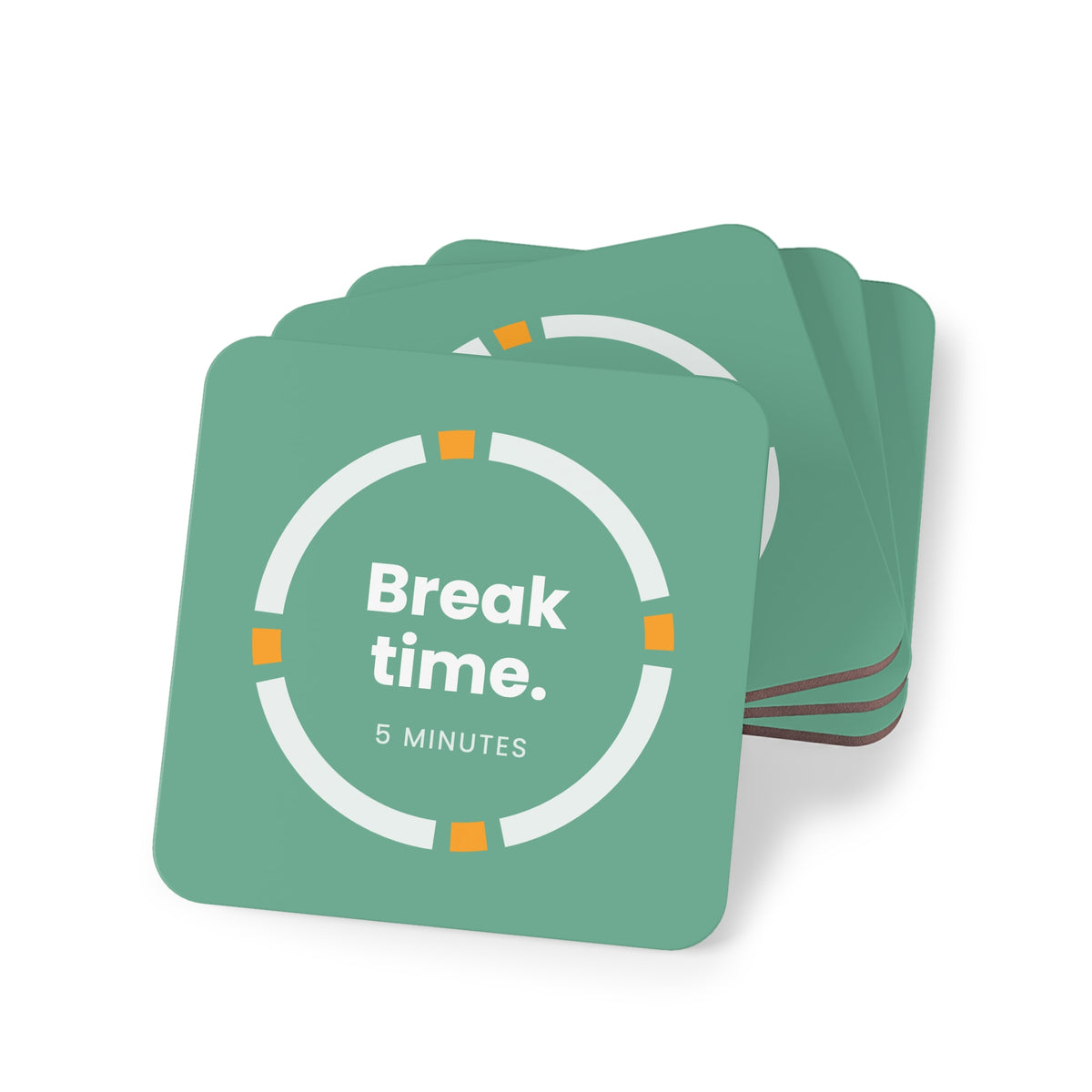 Break Time Coaster Set of 4 | Square Focus Coasters by 25Mint