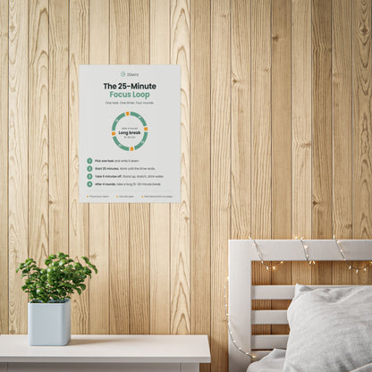 The 25-Minute Focus Loop Poster | 16x20 Matte Print