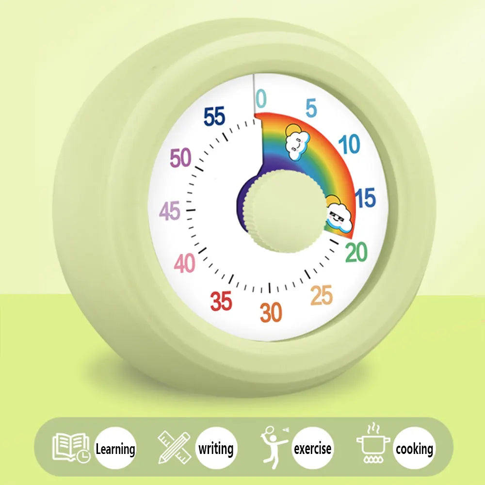 Round Visual Timer 60 Min - practical use demonstration