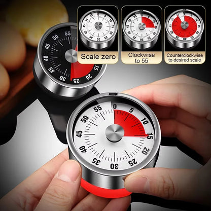 Magnetic Mechanical Kitchen Timer 60 Min - main product view