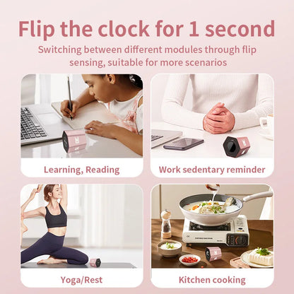 Hexagon LED Flip Timer - in use lifestyle shot