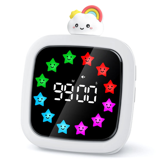 Kids Character Visual Timer 99 Min - adorable robot design front view