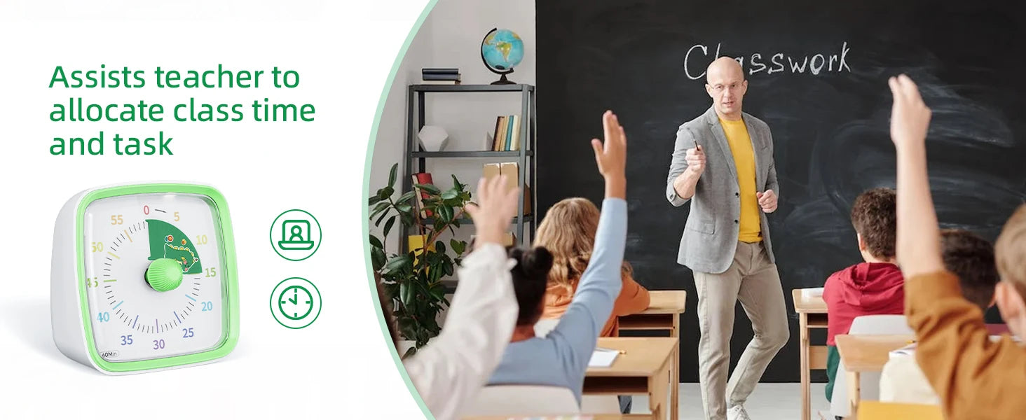 Kids Night Light Visual Timer 60 Min - practical use demonstration