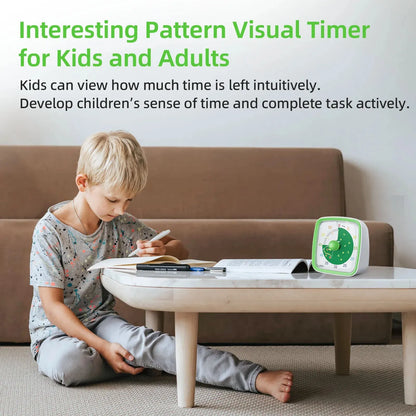 Kids Night Light Visual Timer detail showing fun character design