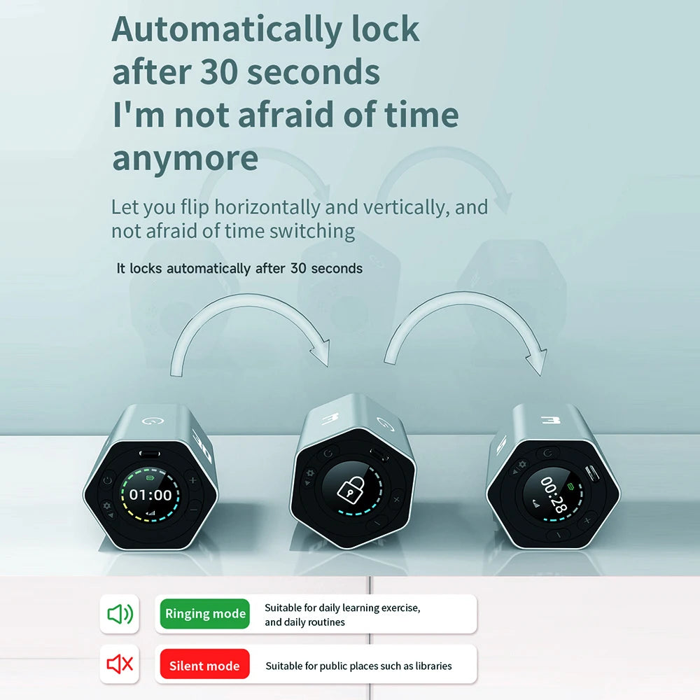 Hexagon LED Flip Timer - features and design overview