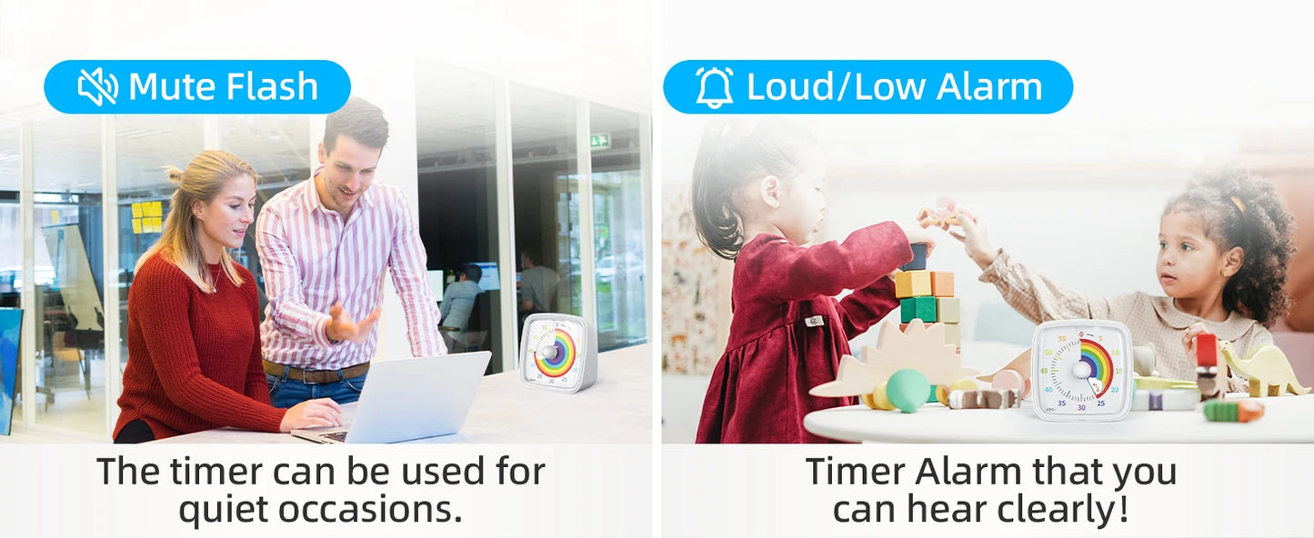 Kids Night Light Visual Timer 60 Min - in use lifestyle shot