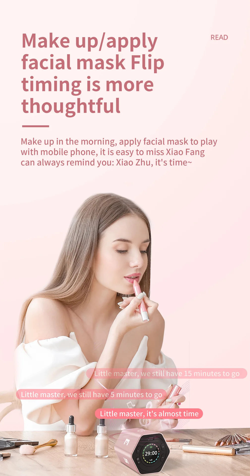 Hexagon LED Flip Timer - in classroom setting