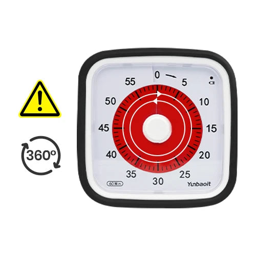 Visual Timer with Protective Case 60 Min - on desk workspace