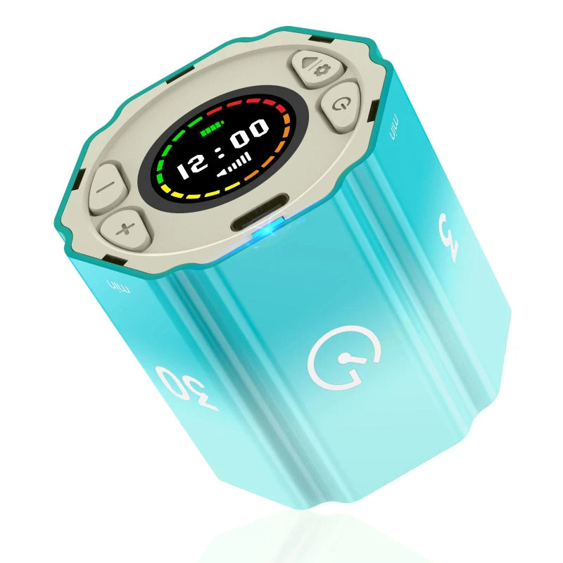 LCD Digital Cube Timer 5-Preset - side view