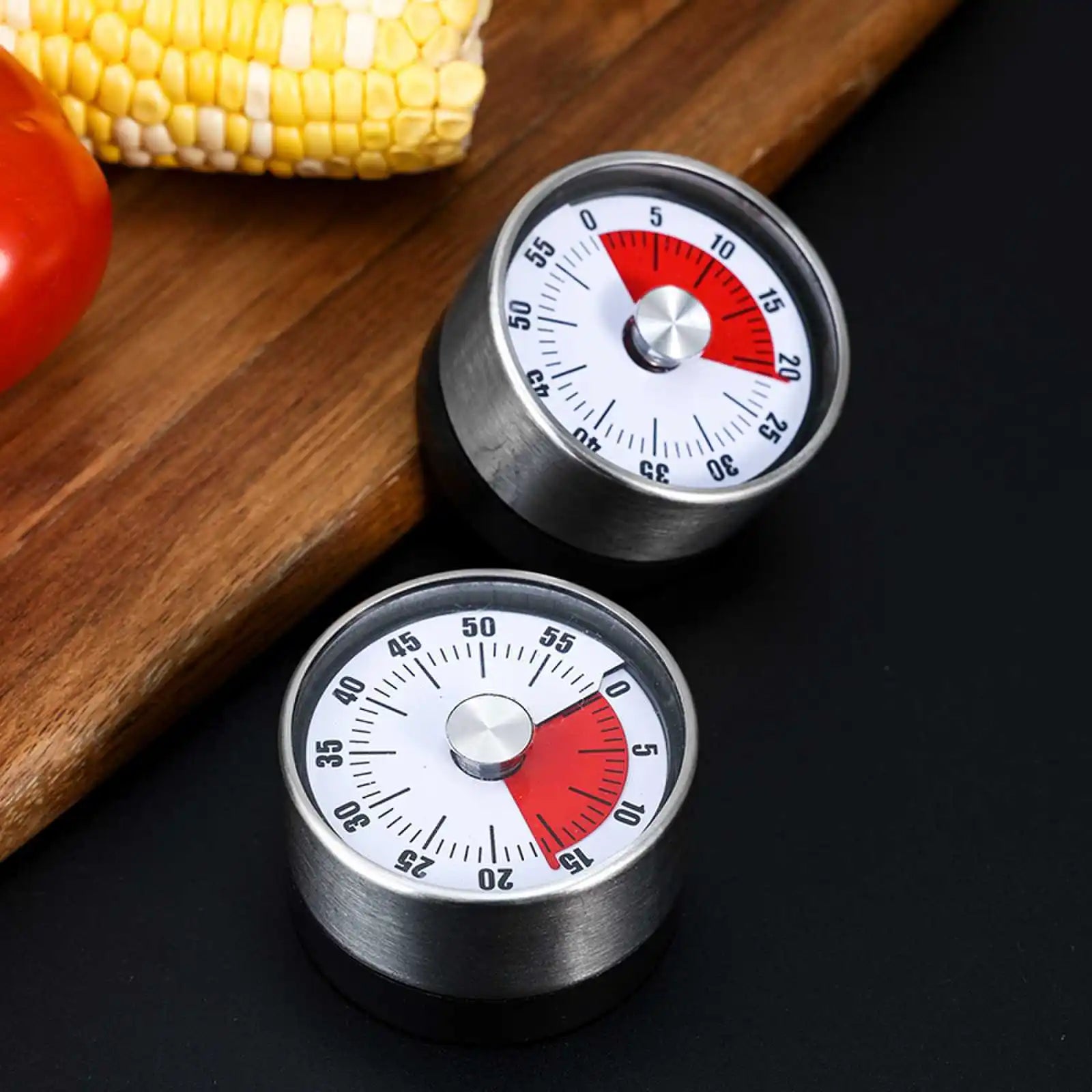 Magnetic Mechanical Kitchen Timer close-up dial detail