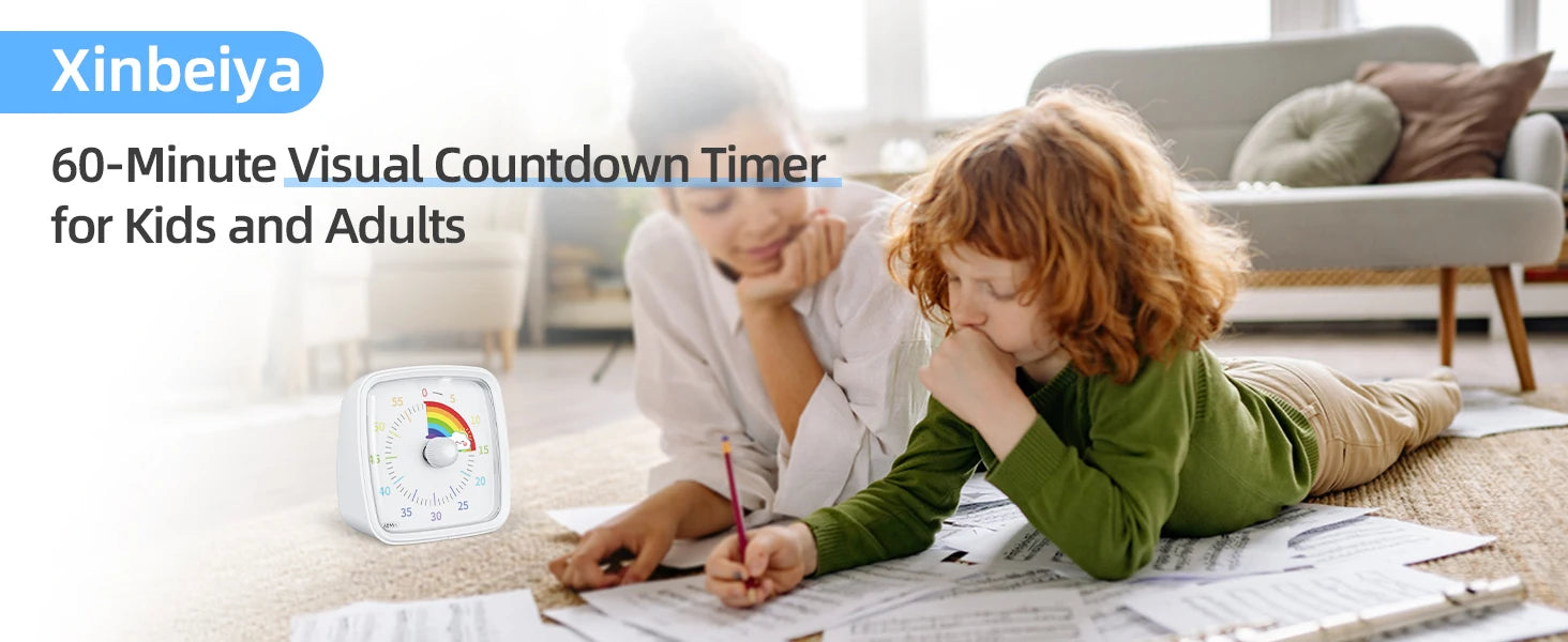 Kids Night Light Visual Timer 60 Min - alternate angle