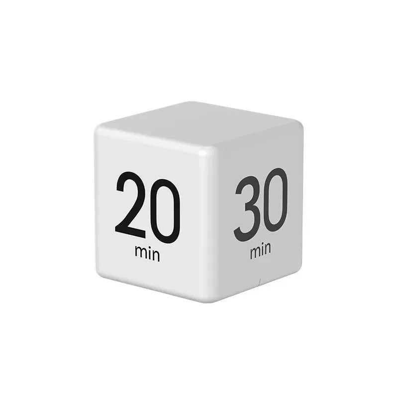 LED Flip Cube Timer 4-in-1 - on desk workspace
