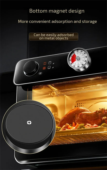 Magnetic Mechanical Kitchen Timer 60 Min - in use lifestyle shot