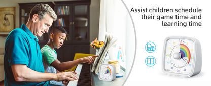 Kids Night Light Visual Timer 60 Min - size and dimensions reference