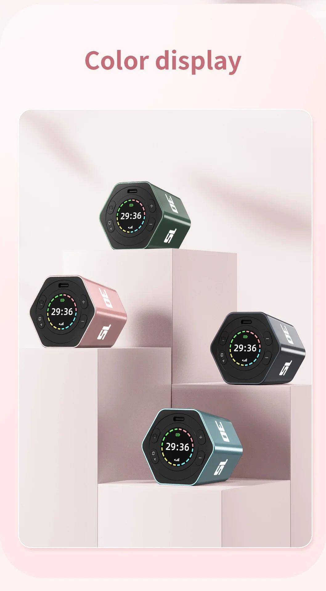 Hexagon LED Flip Timer - features and design overview