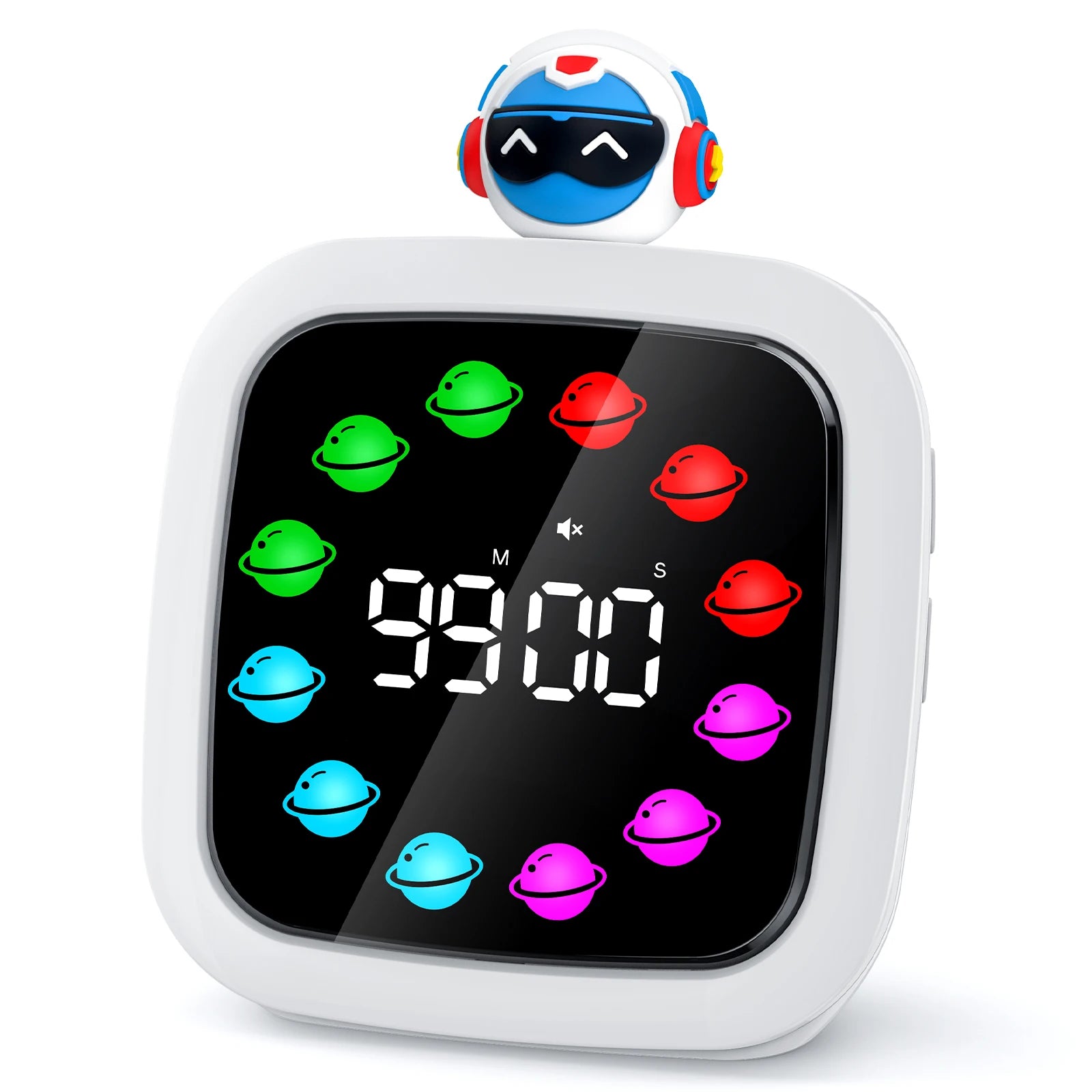 Kids Character Visual Timer 99 Min - on desk workspace