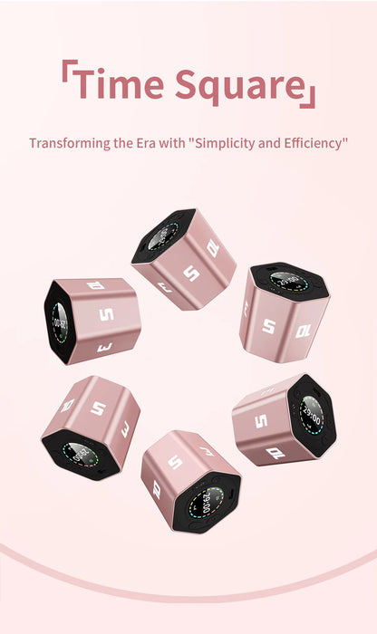 Hexagon LED Flip Timer - colour options display