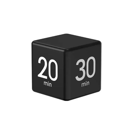 LED Flip Cube Timer with gravity sensor - front view showing LED display