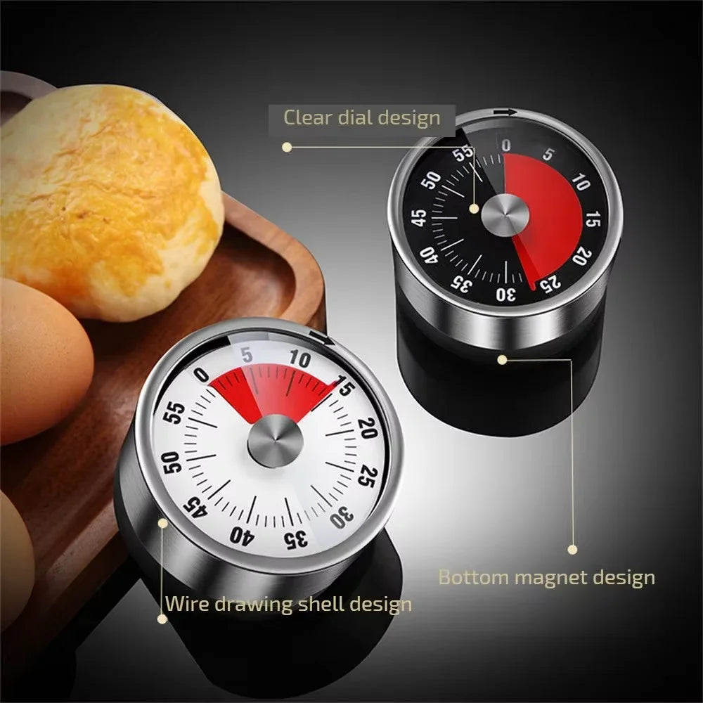 Magnetic Mechanical Timer attached to refrigerator in use