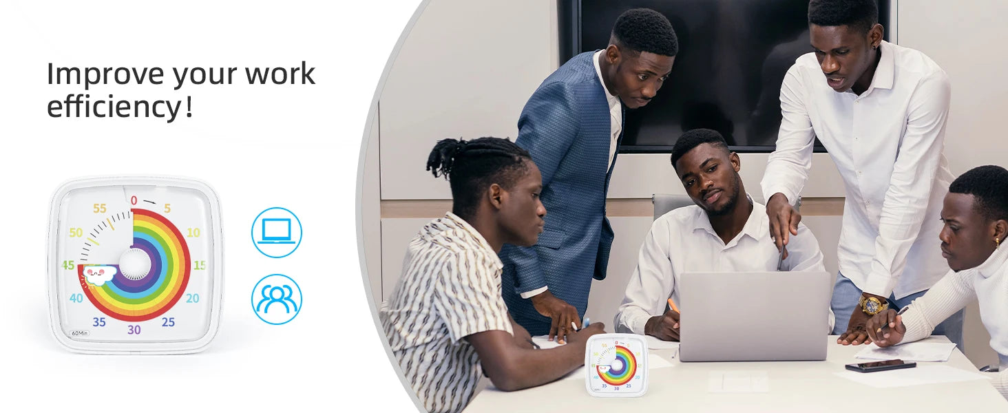 Kids Night Light Visual Timer 60 Min - side view