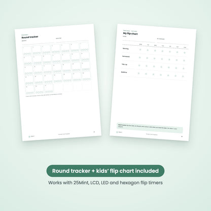 The Flip Timer Playbook — round tracker and kids’ flip chart printables